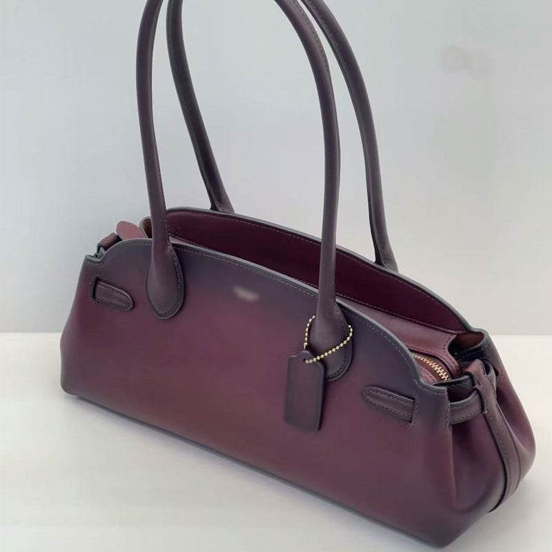 Oil Wax Portable Baguette Commuter Fashion Underarm Bag