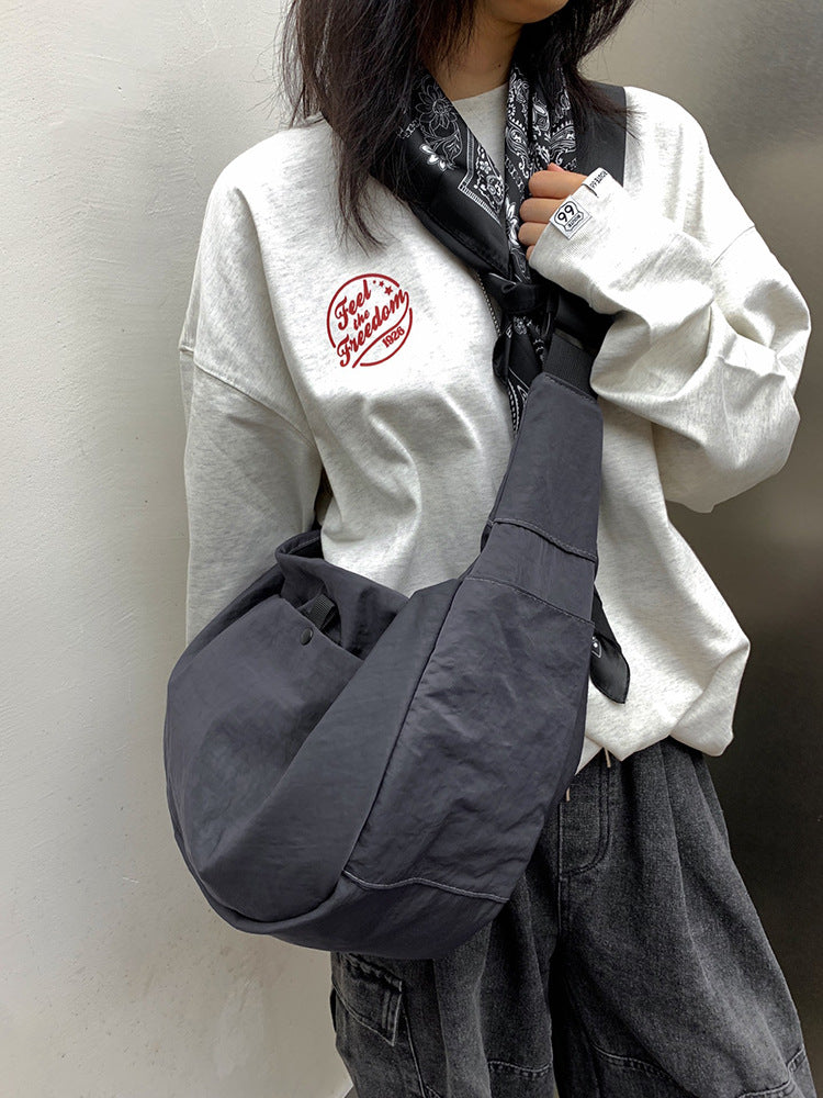Women's Ge Early Autumn Big Simple Oxford Cloth Dumpling Large Capacity Shoulder Bags
