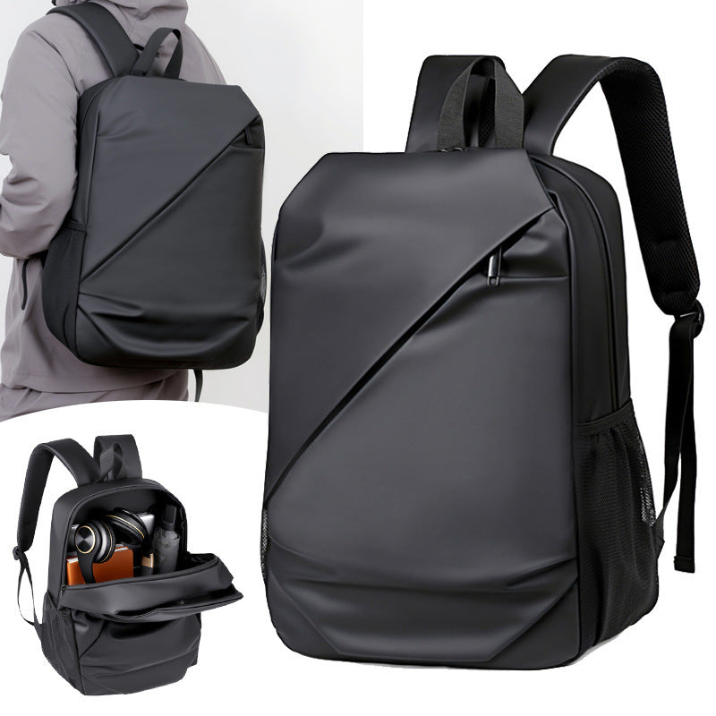 Men's Business Solid Color Lightweight Large Capacity Leisure Backpack