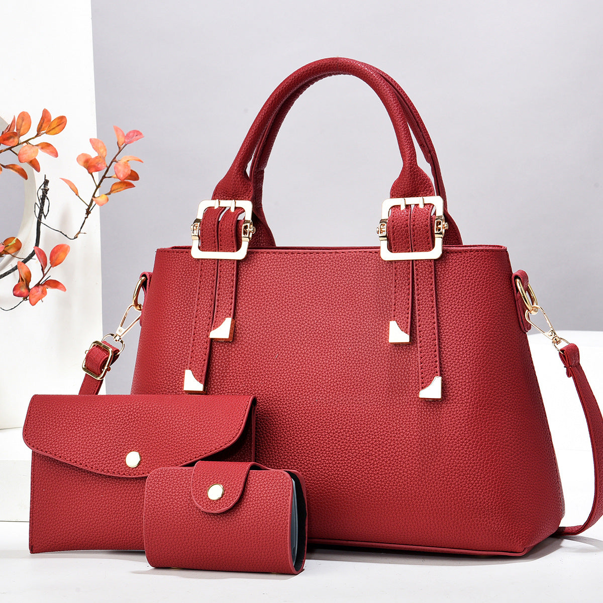 New Comfortable Fashion Macaron Three-piece Good-looking Bags