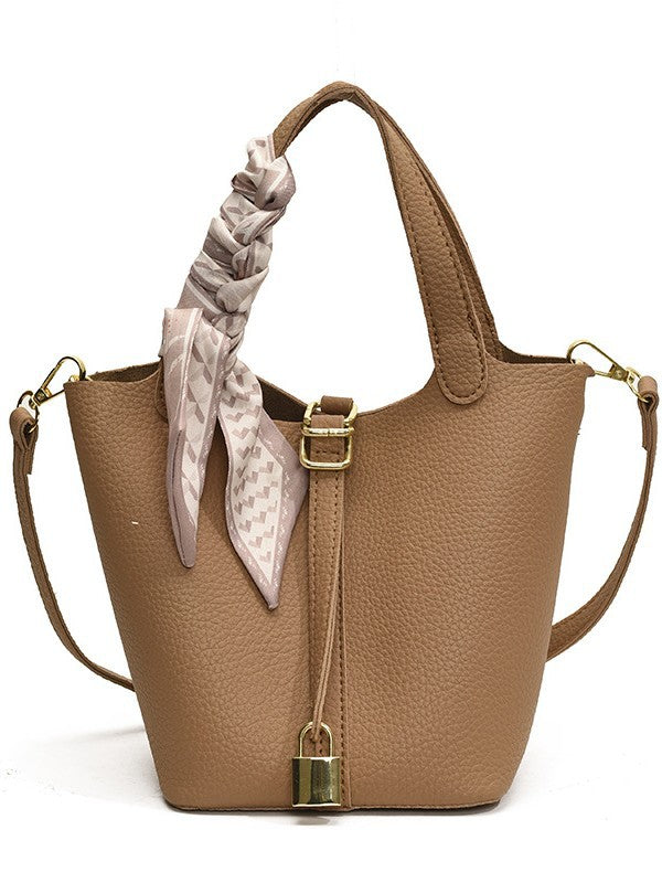 Lychee Pattern Vegetable Basket Trendy Simple Bucket Bag