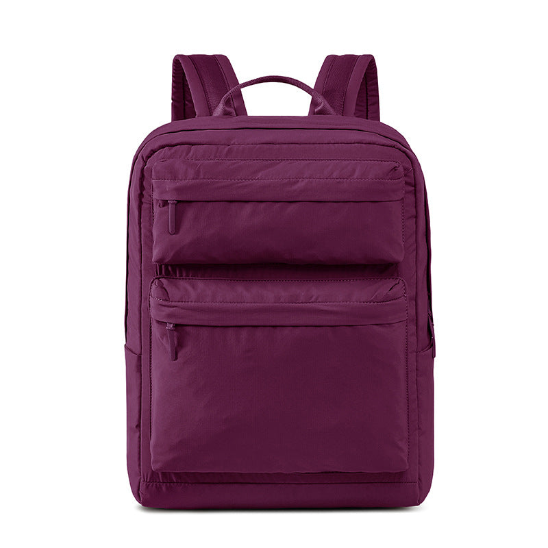 Capacity Pleated Solid Color Campus Computer Simple Junior Bags
