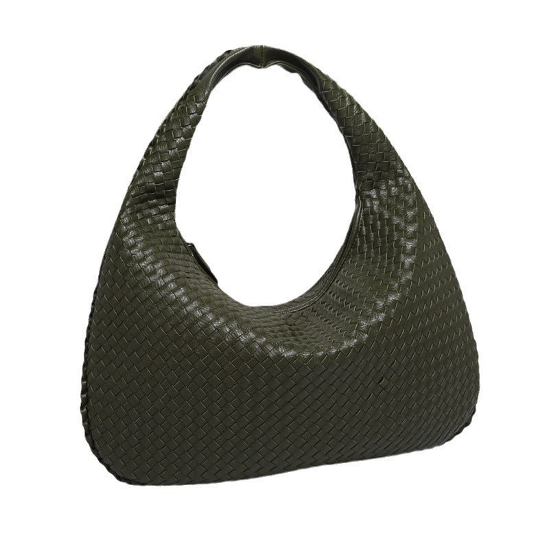 Women's Crescent Woven Large Capacity Simple Bags