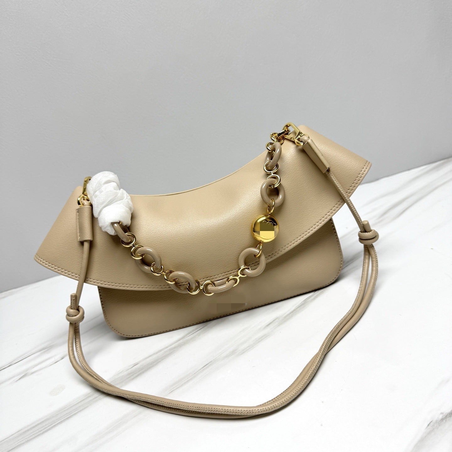 Women's High Version Mi Medium Fashion Genuine Underarm Bag