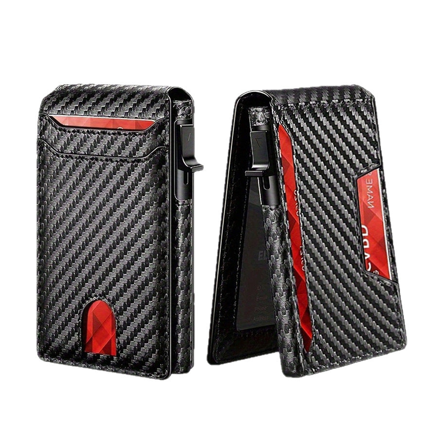 Fold Flip Cassette Swiping Magnetic Suction Card Pack Card Sleeve