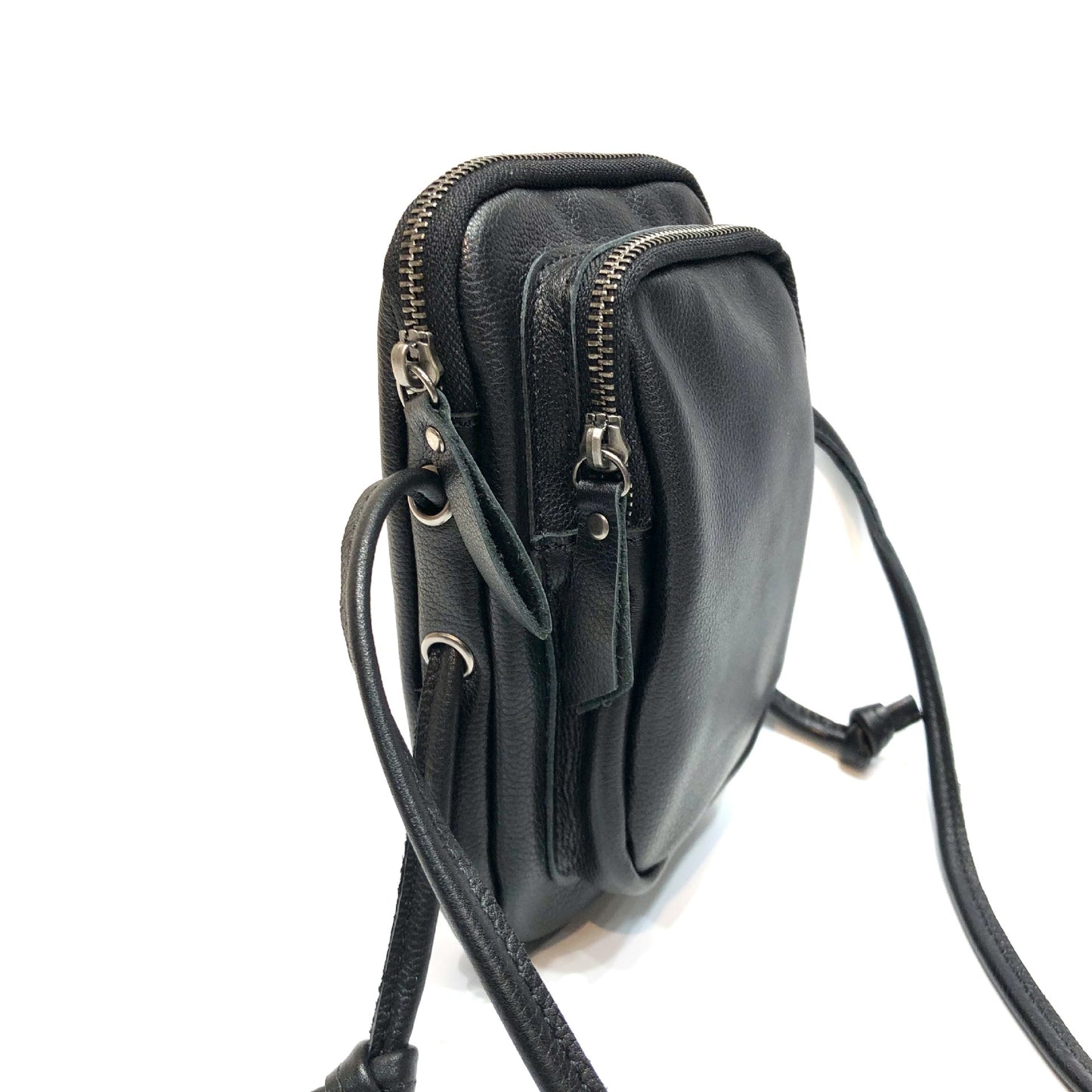 Women's & Men's Genuine Leather Handmade First Layer Cowhide Mobile Phone Bag