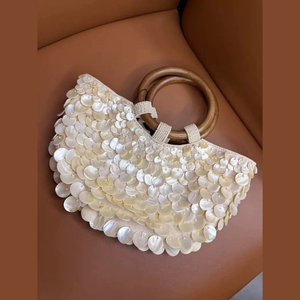 Women's High-grade Handmade Natural Shell Fairy For Niche Women's Handbag