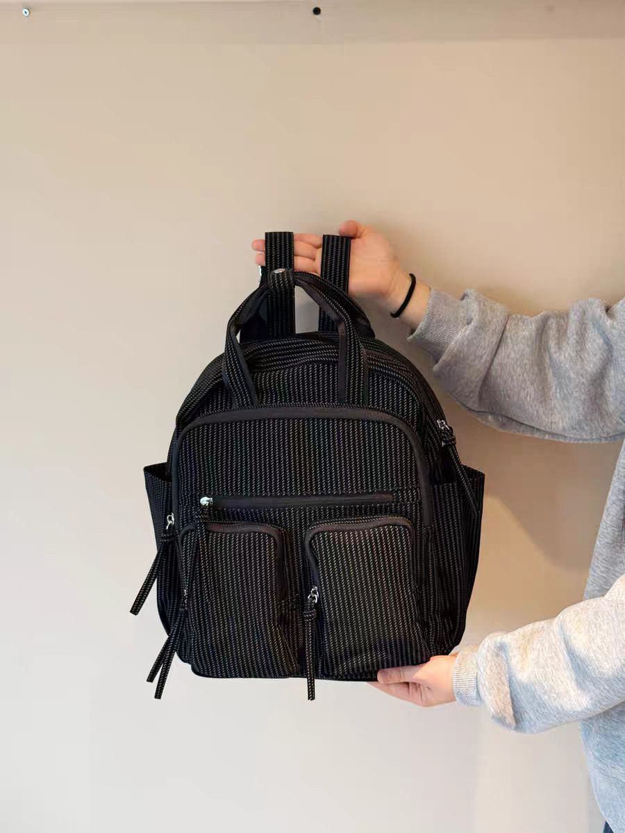Sandwich Niche Soft Leather Large Capacity Versatile Leisure Backpack