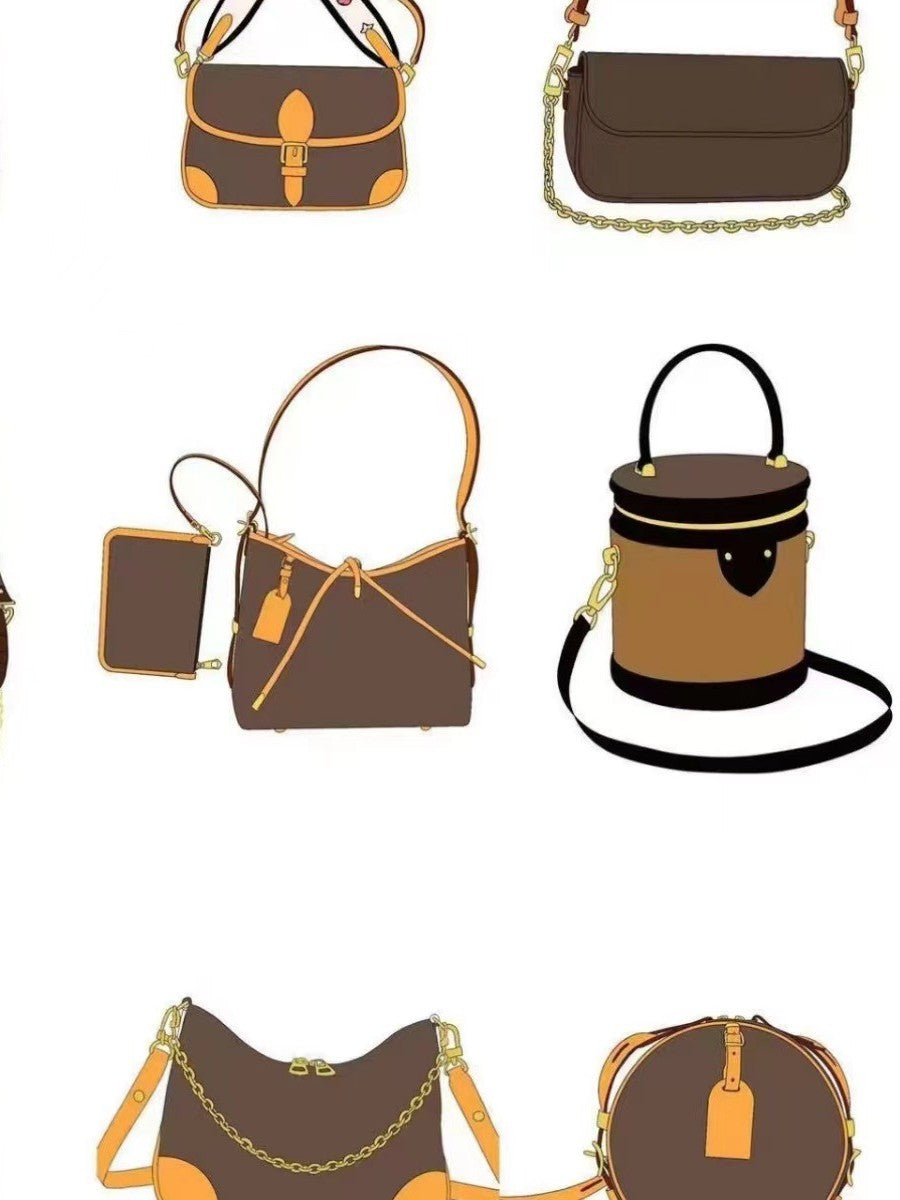 Women's Valley Ailing Presbyopic Soft Box Genuine Women's Shoulder Bag