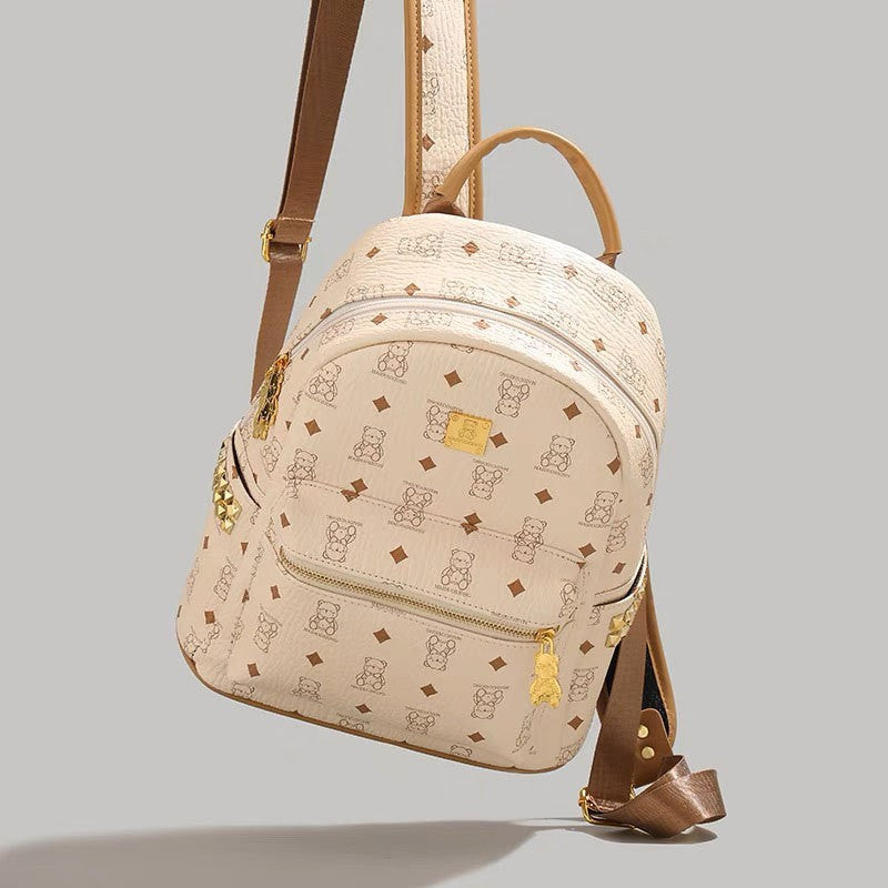 Women's Niche Leather College Sense Large Capacity Women's Backpack
