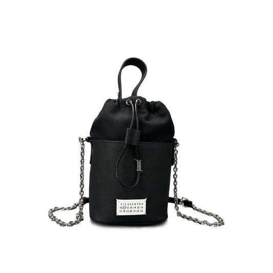 Women's Rich Chain One Drawstring First Layer Cowhide Bags