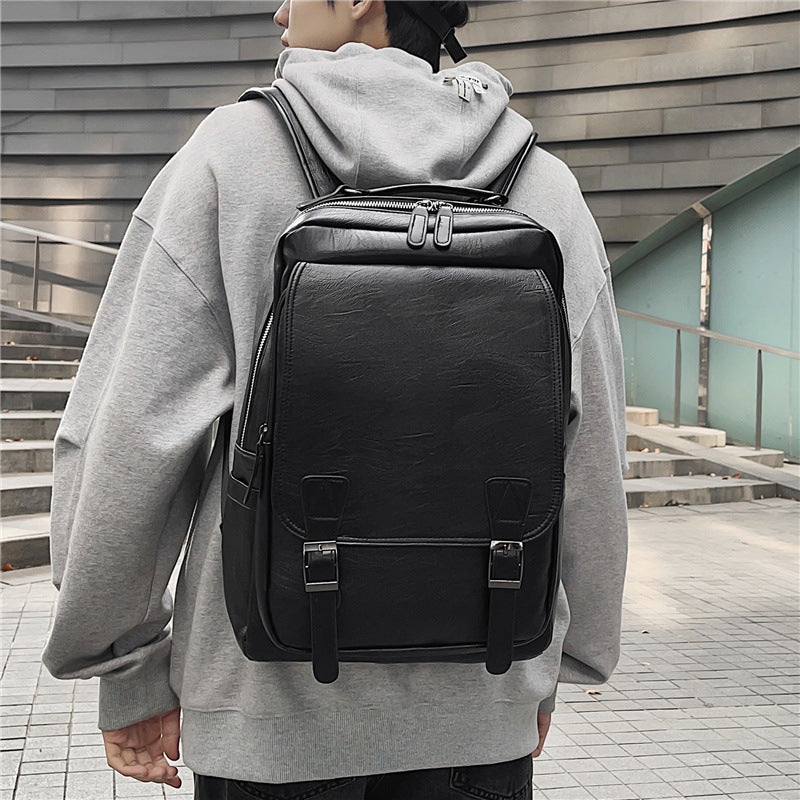 Men's Large Capacity Vintage Trendy Korean Computer Shoulder Bags