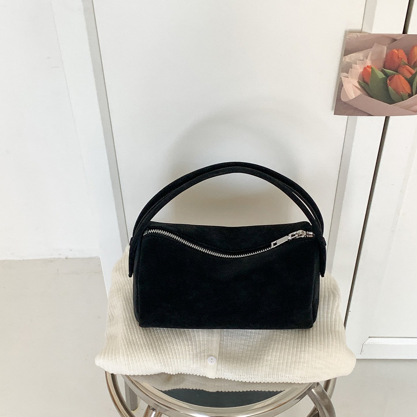 Women's Suede Pillow Niche High-grade Simple Versatile Bags