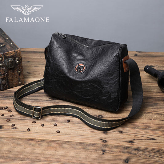 Beautiful Men's Fl Black Fashion Commuter Men's Bags