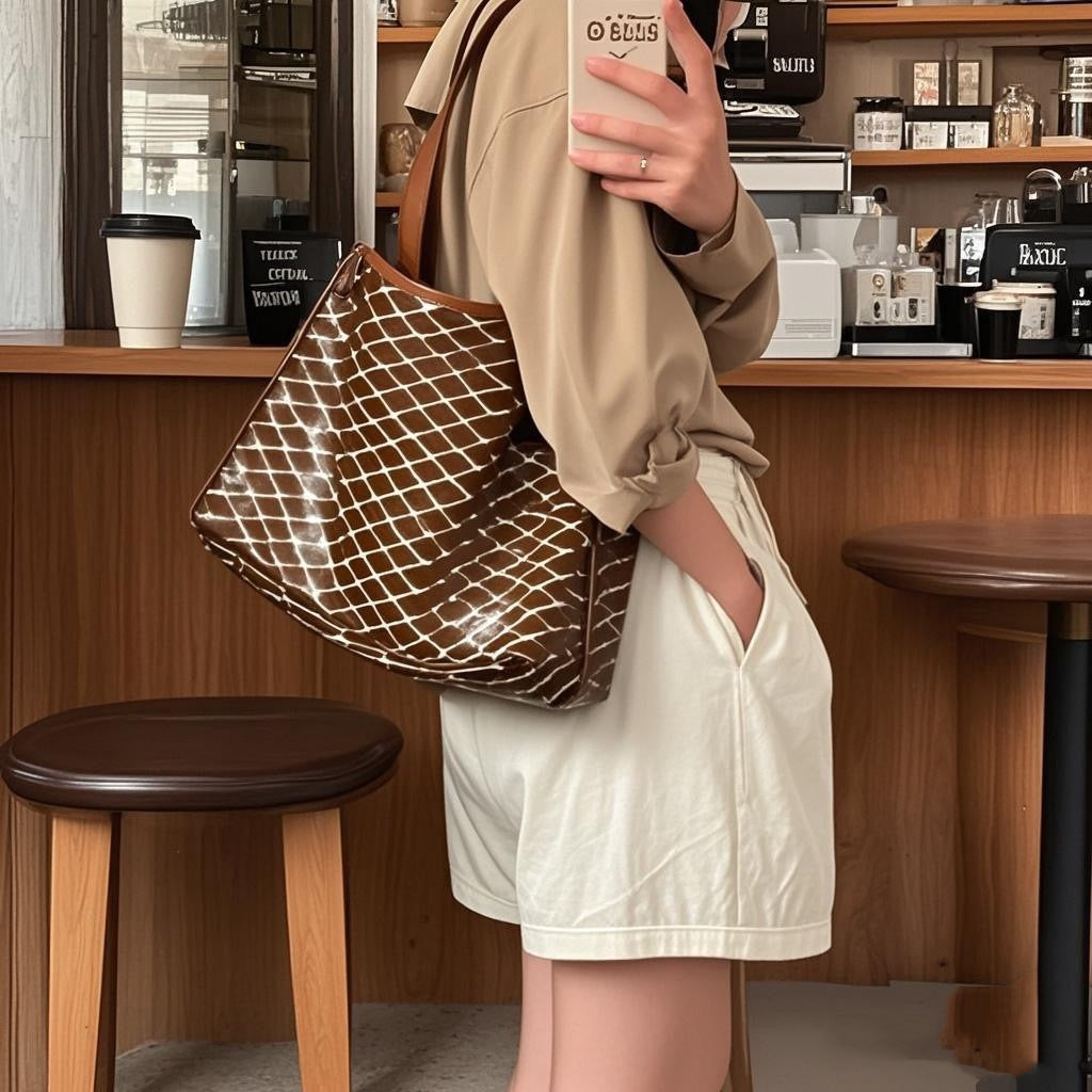 Large Foldable Presbyopic Portable Shopping Capacity Handbags