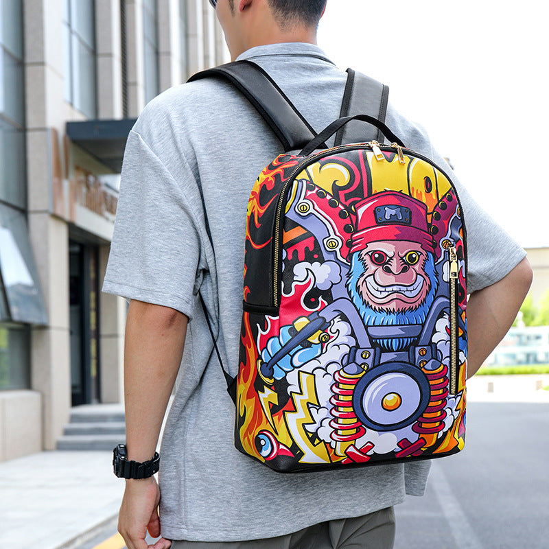 Cartoon Fashion Printing Large Capacity Anime Leisure Backpack