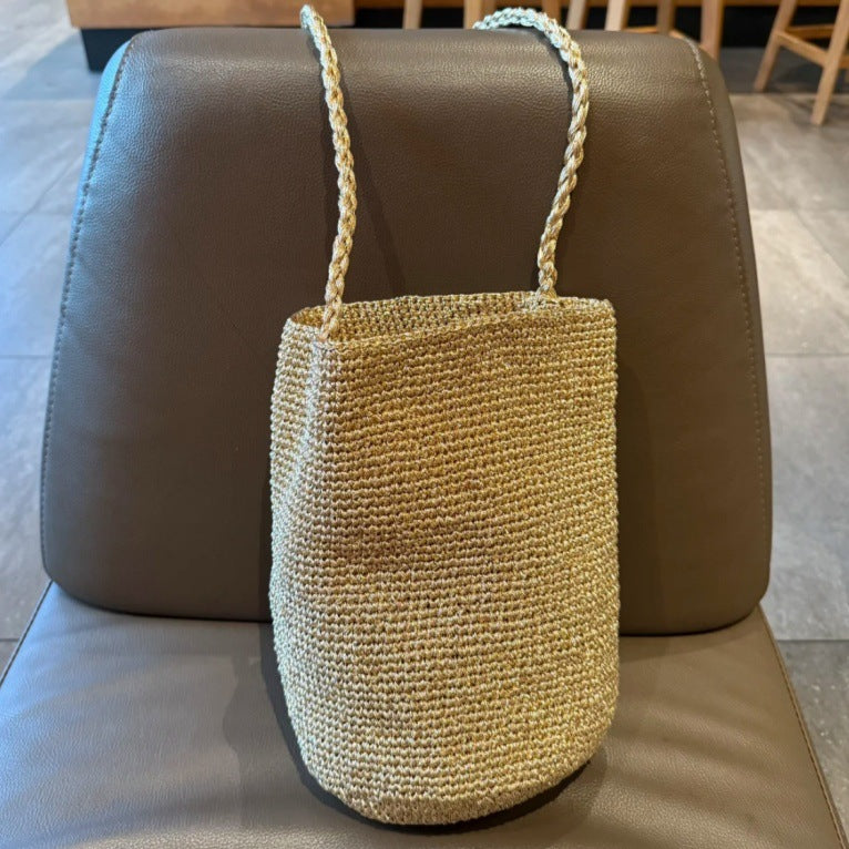Women's Hand-woven Korean Style Versatile Seaside Vacation Women's Shoulder Bag