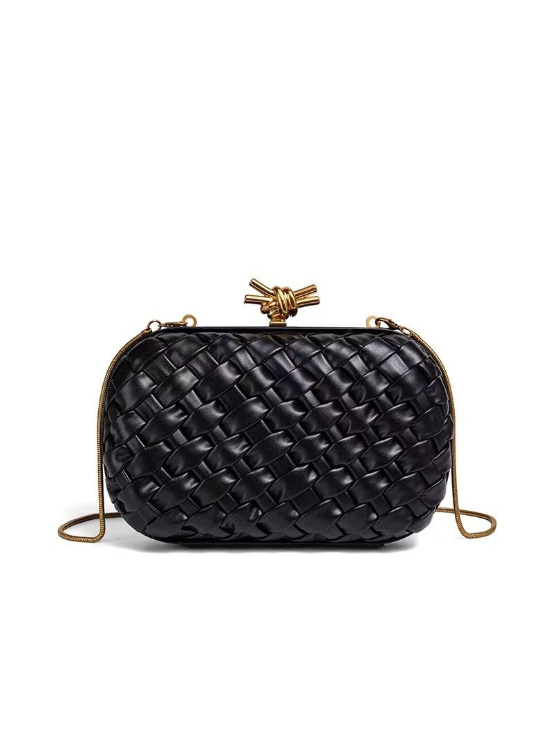 Woven Chain Fashion For Dinner Clutch Women's Shoulder Bag