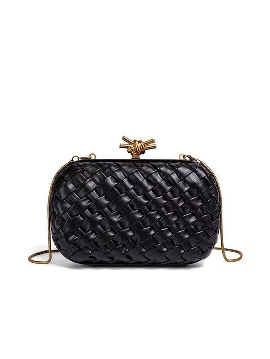 Woven Chain Fashion For Dinner Clutch Women's Shoulder Bag