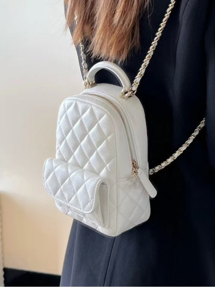 Women's Version Classic Style Genuine Leather Diamond Bags