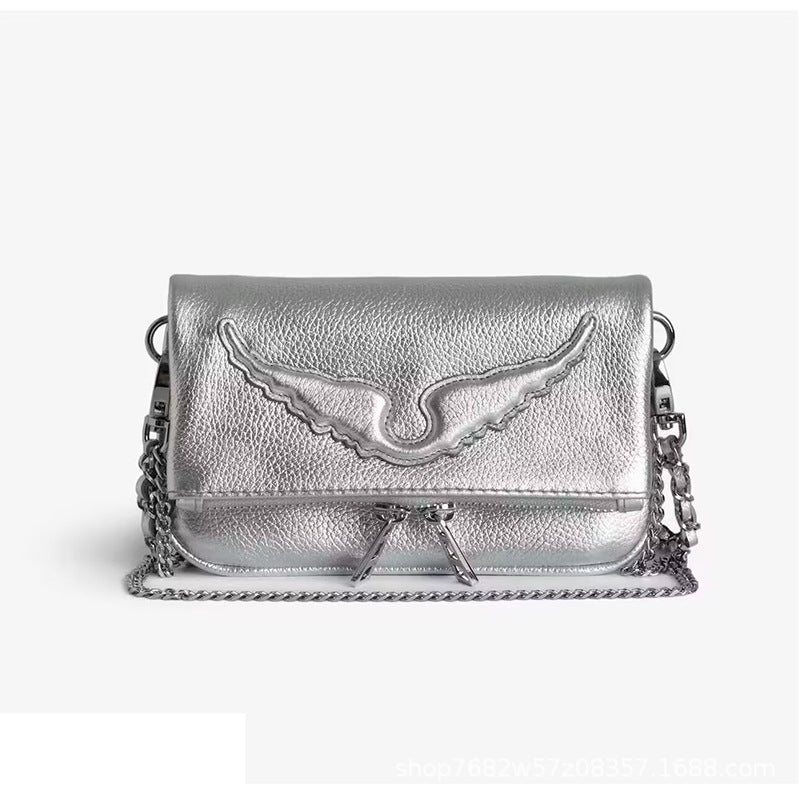 Women's French Diamond Wings Chain Fashion Simple Women's Shoulder Bag