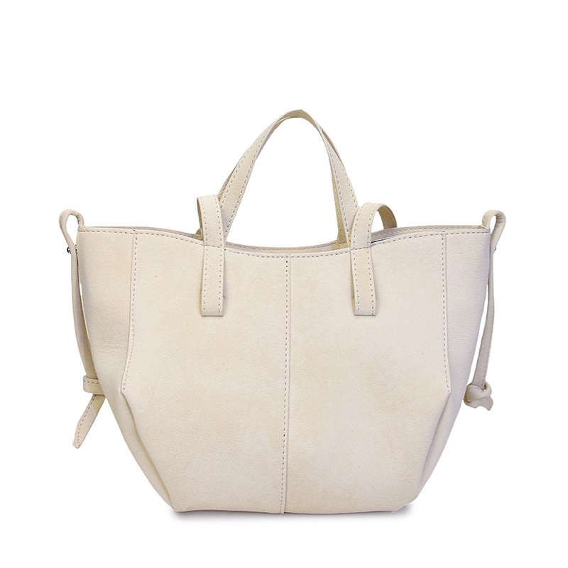 Retro Fashion Hand-held Female Early Autumn Western Style Frosted One Bags