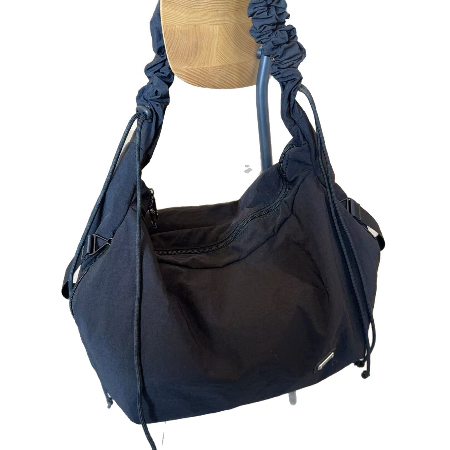 Women's Style Large Capacity Cloth Simple Solid Color Commute Bags