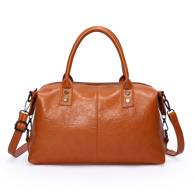 Women's Large Capacity Mom Boston Portable Commuter Women's Handbag