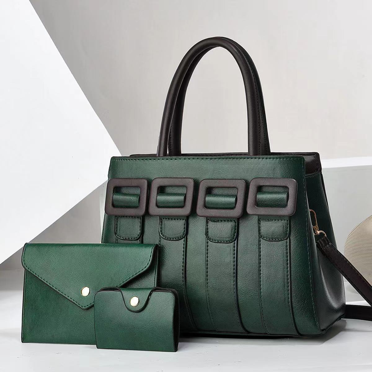 Women's Niche Commuter Set Large Capacity Texture Bags