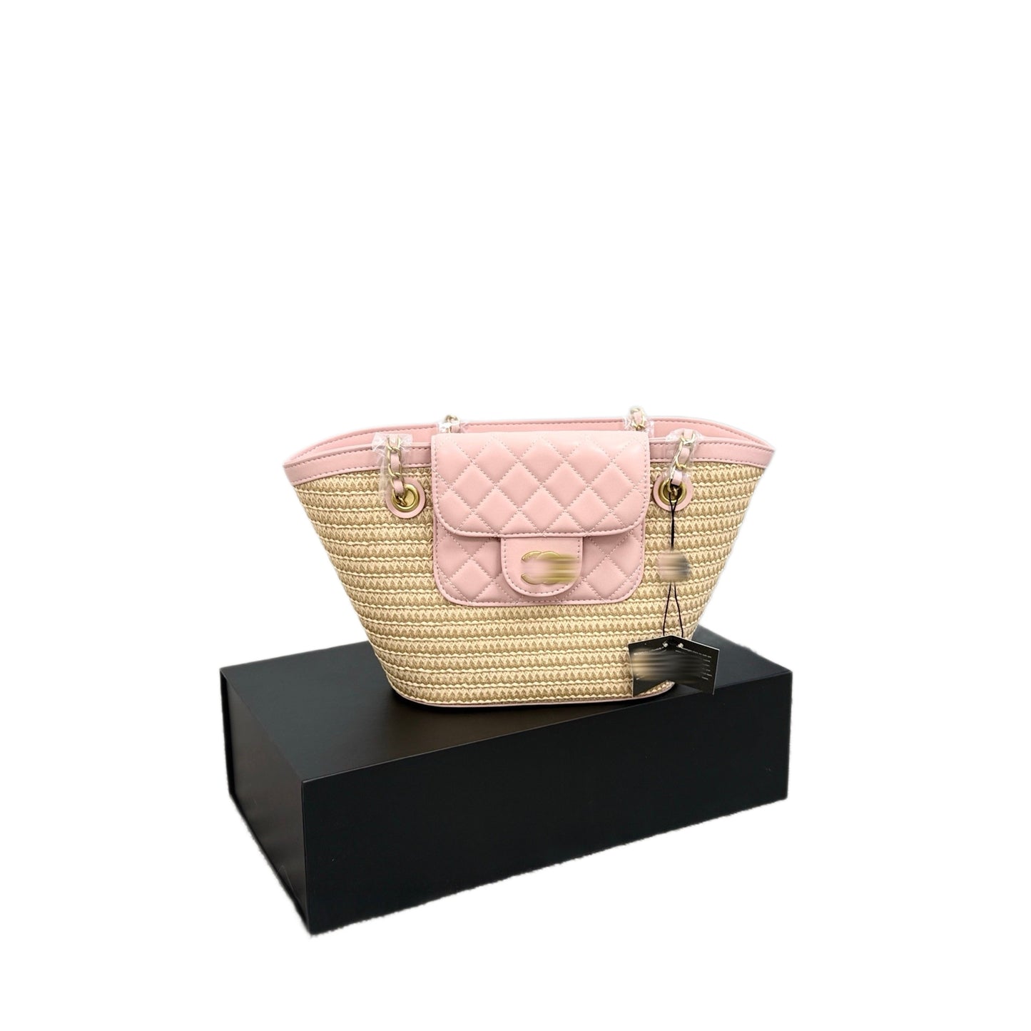 Large Capacity Summer Woven Raffia Straw Women's Shoulder Bag