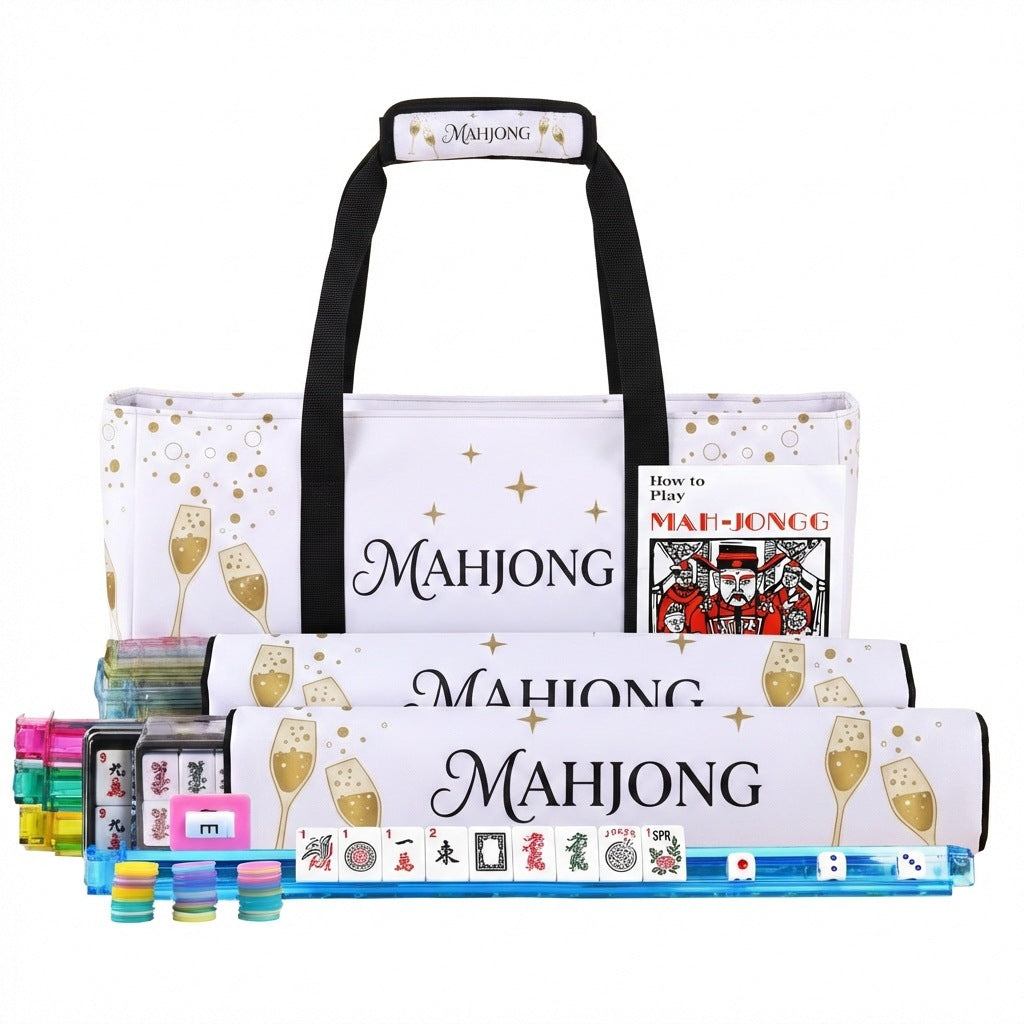 American Mahjong Set Large Capacity Three-piece Multifunctional Makeup Bag