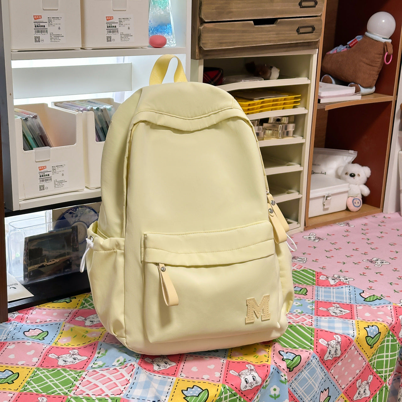 Letter Trendy High College Simple Versatile Women's Backpack