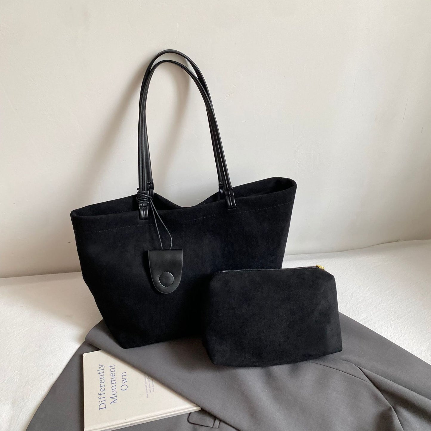 Matte Texture Underarm Autumn Commuter Mother Easy Tote Bags