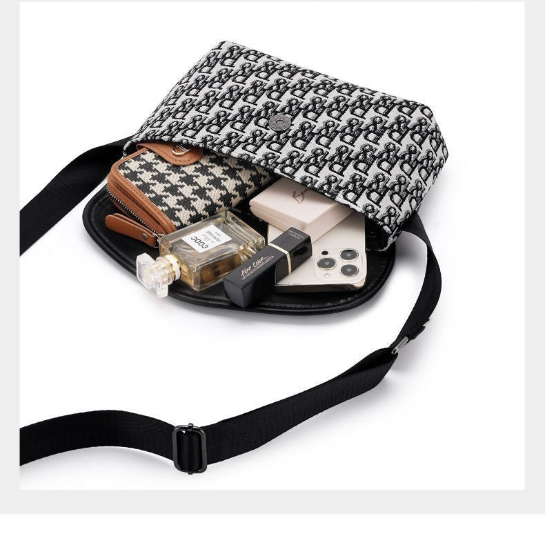 Women's Chessboard Plaid Fashion Versatile Mini Tote Bag