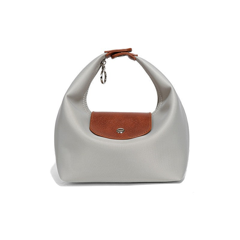 Women's Polyester Waterproof Lunch Box Fashion Portable Versatile Underarm Bag