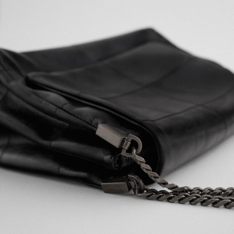 Women's Black Rock Style Flip Fashion Stray Bags