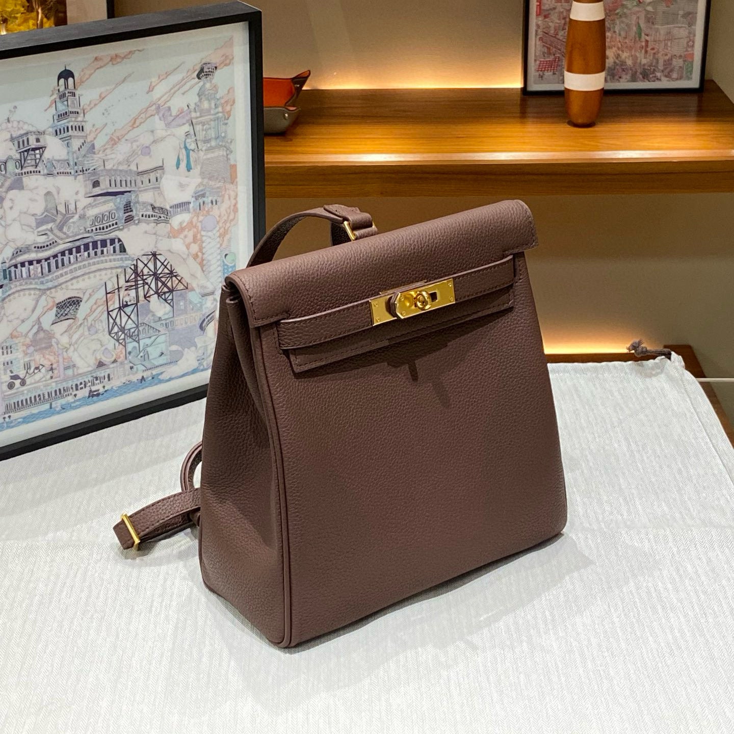 Layer Cowhide Leather Kelly High-grade Versatile Leisure Commute Women's Backpack