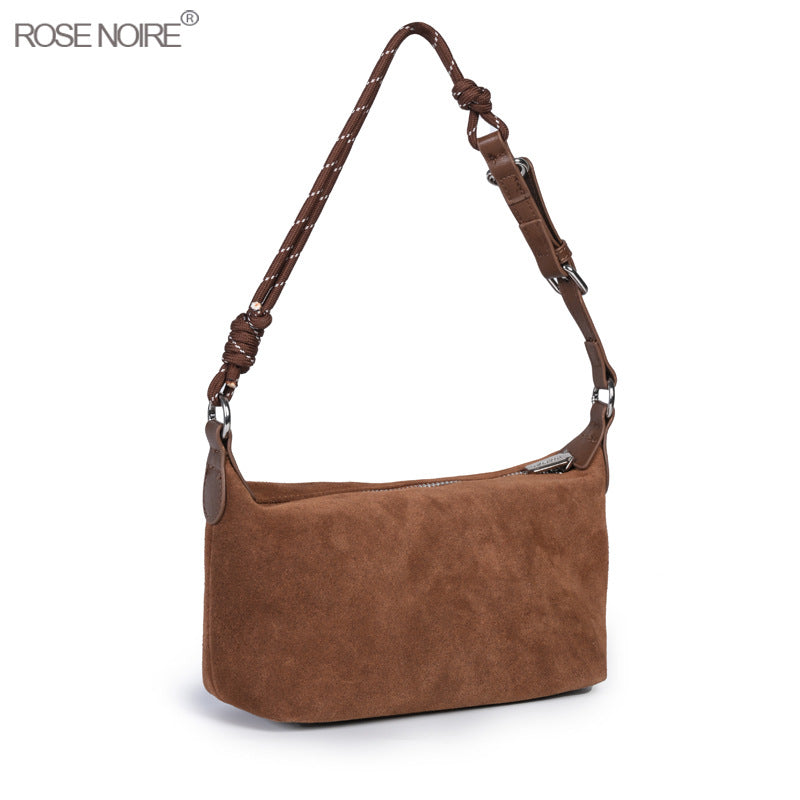 Suede Simple Underarm Dumpling Dull Polish Handbags