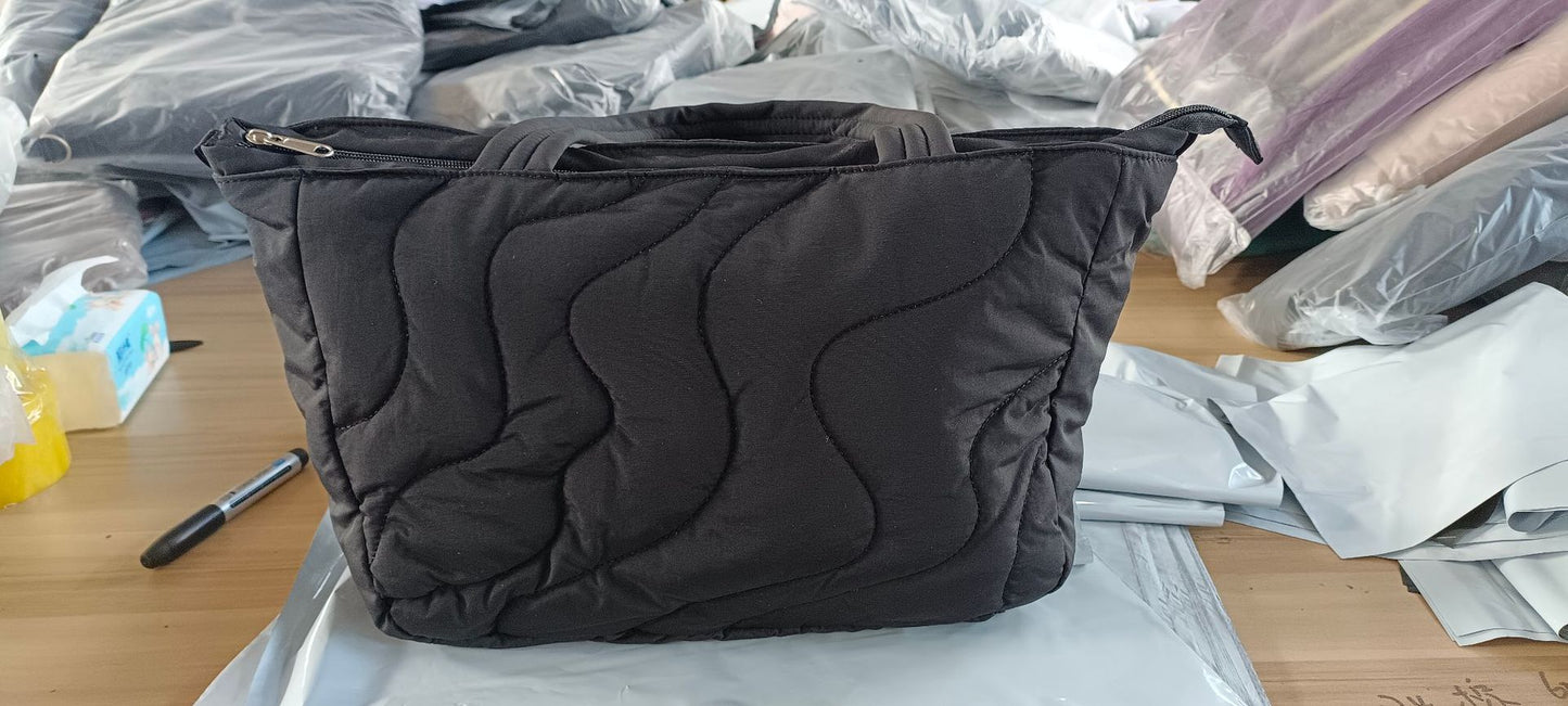 Simple Solid Color Large Capacity Totes Women's Messenger Bag