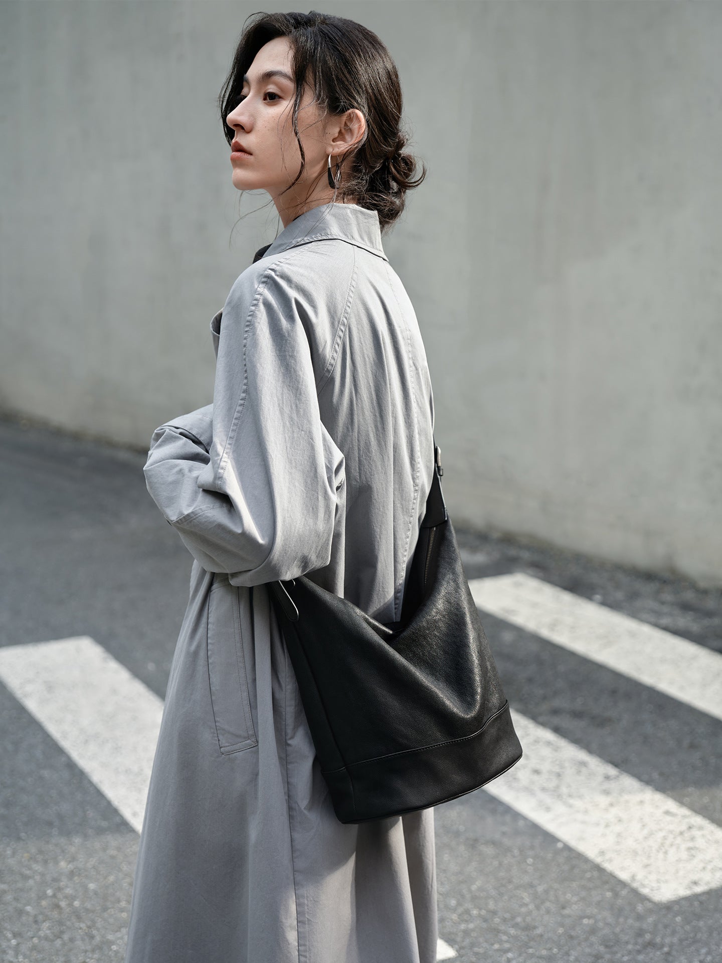 Tatami Vegetable Tanned Sheepskin Binaural Female Large Capacity Women's Shoulder Bag