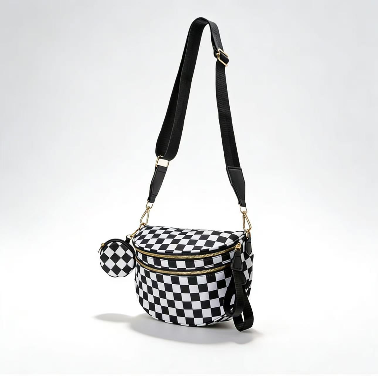 New Waterproof Fashionable Shell With Earphone Women's Messenger Bag