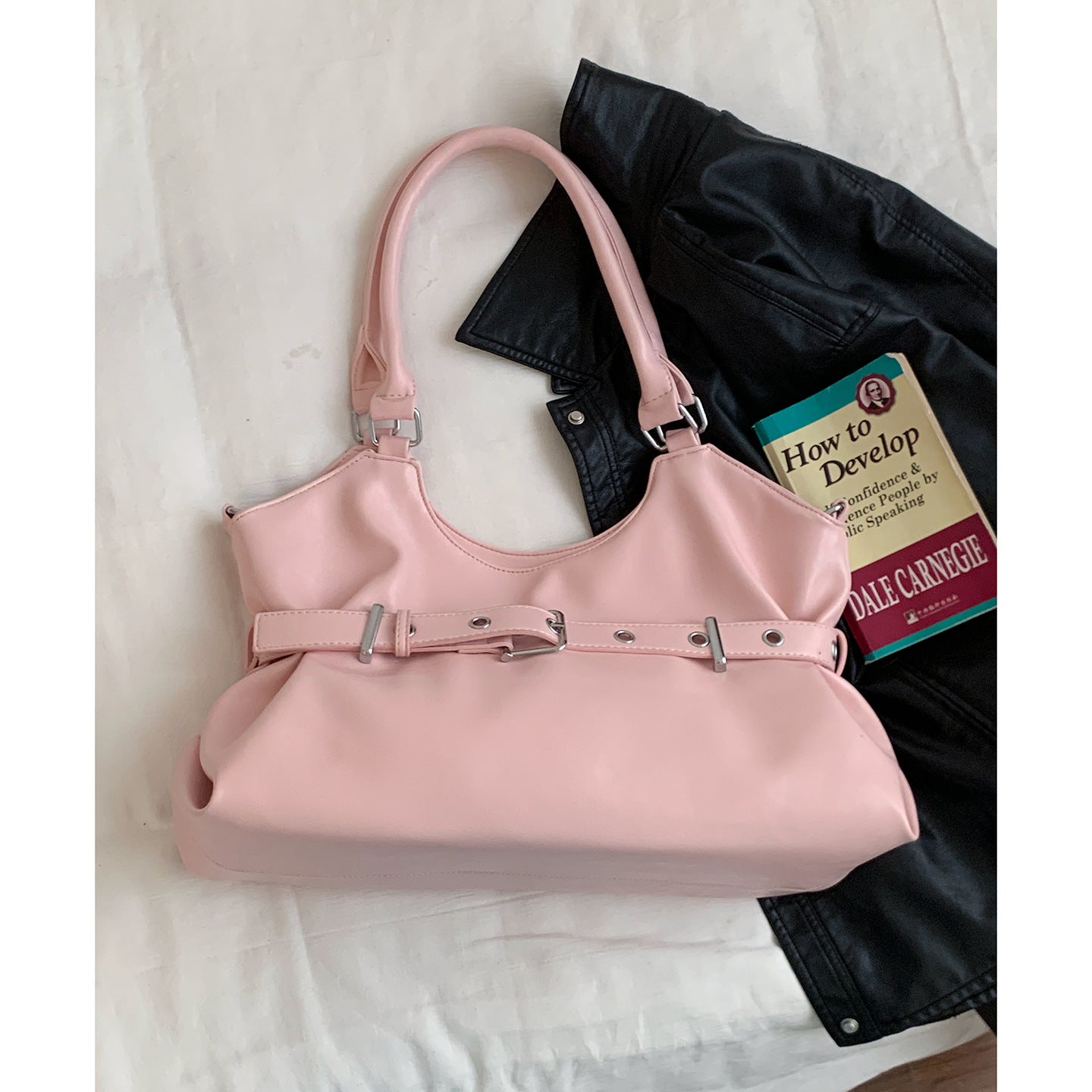 Women's Korean Style Large Capacity Commuter Simple Tote Bag