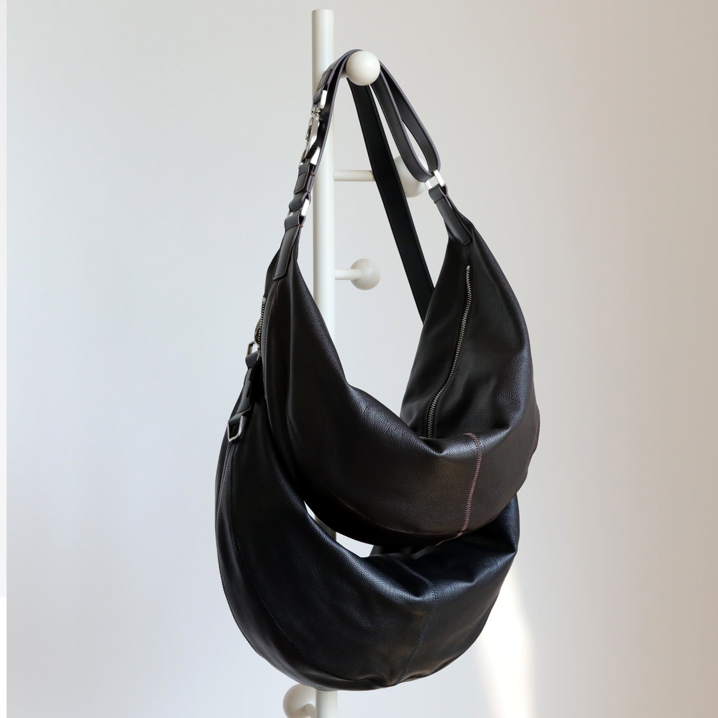 First Layer Leather Croissant Retro Old Money Style Large Capacity Underarm Bag