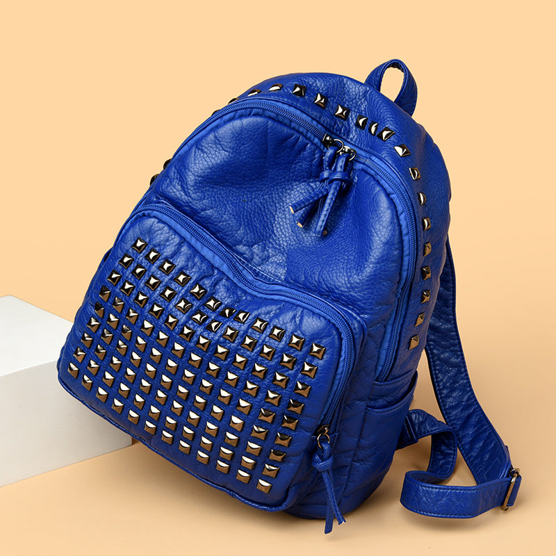 For One Computer Large Capacity Trendy Rivet Women's Backpack