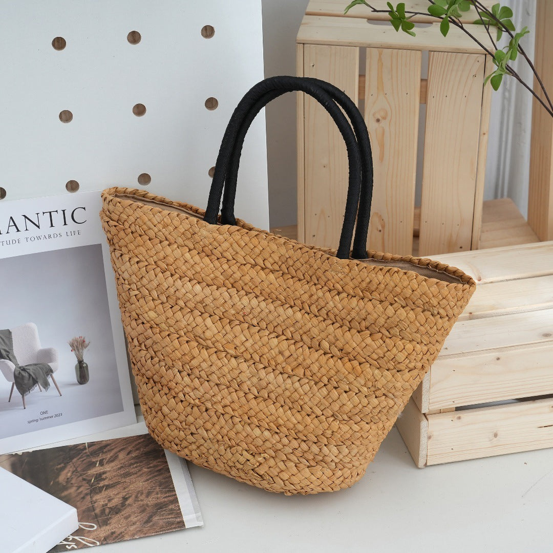Straw Vacation Summer Connector Versatile Style Women's Handbag