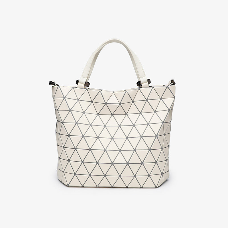Large Capacity Frosted Steamed Crystal Bun Fashion Rhombus Women's Messenger Bag