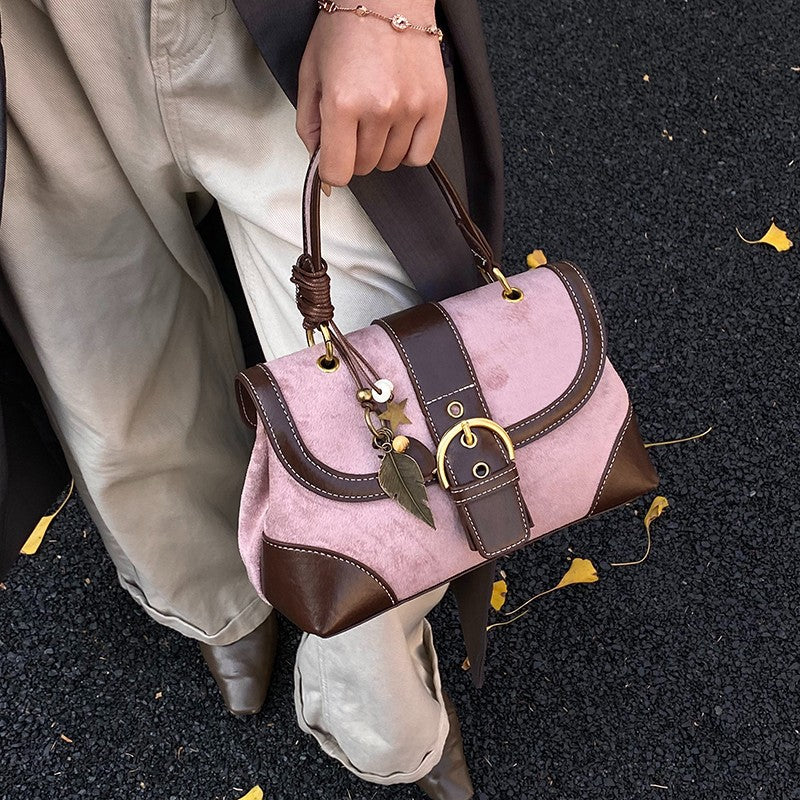 Women's Style Suede Fashionable Large Capacity Commuter Bags