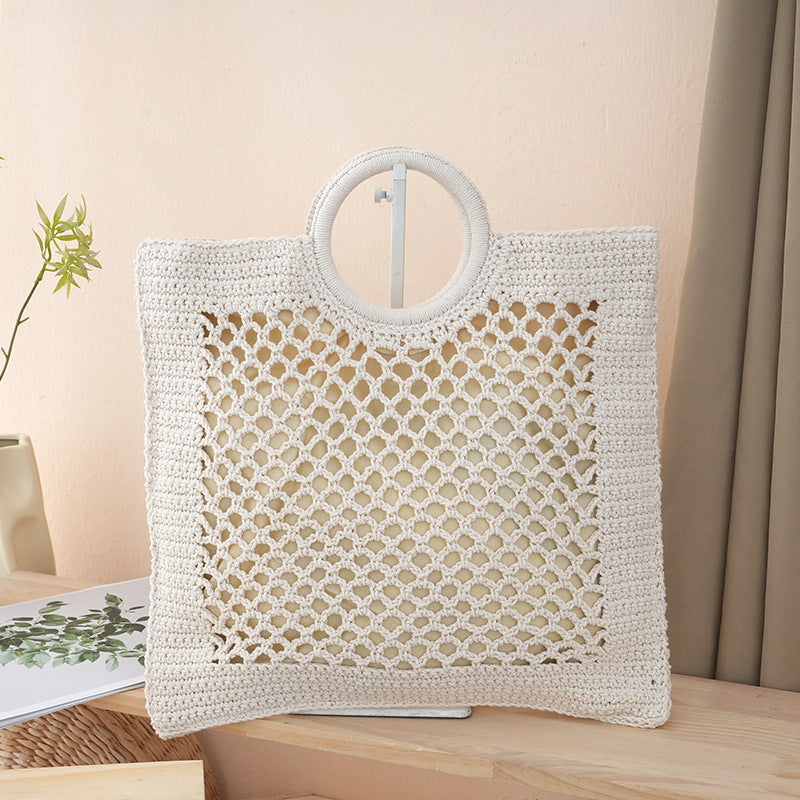 Women's Straw Woven Fishing Net Beach Korean Women's Handbag