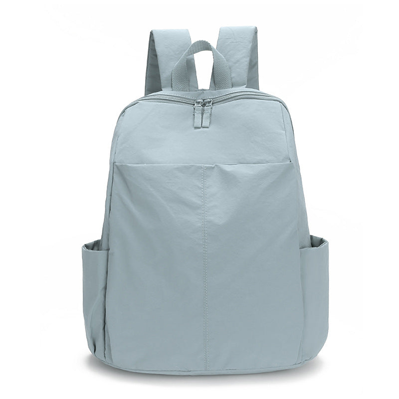 Women's & Men's Solid Color Large Capacity Spring Lightweight Leisure Backpack