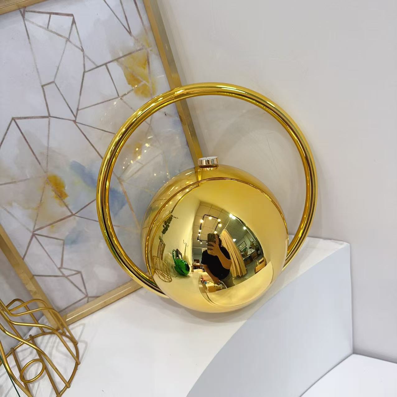 High Sense Technology Spherical Dinner Electroplating Simple Bags